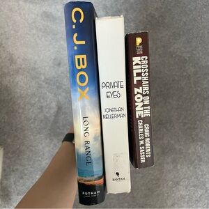 C.J. Box Long Range, Private Eyes and Crosshairs on the kill zone Book Bundle